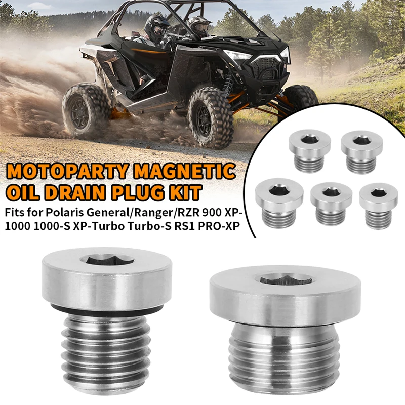 Magnetic Drain Plug Kit Diff Drain Plugs For Polaris RZR XP 900 1000 Turbo General Ranger 2012 2021 vland headlights fit for volkswagen polo mk v 6r 6c 2011 2012 2013 2014 2015 2016 2017 2018 front lamps plug and play