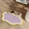 Small Fresh Cloud Style Pet Cat and Dog Diatomaceous Earth Feeding Mat/ Dirt Resistant and Splash Proof Cat and Dog Floor Mat 3