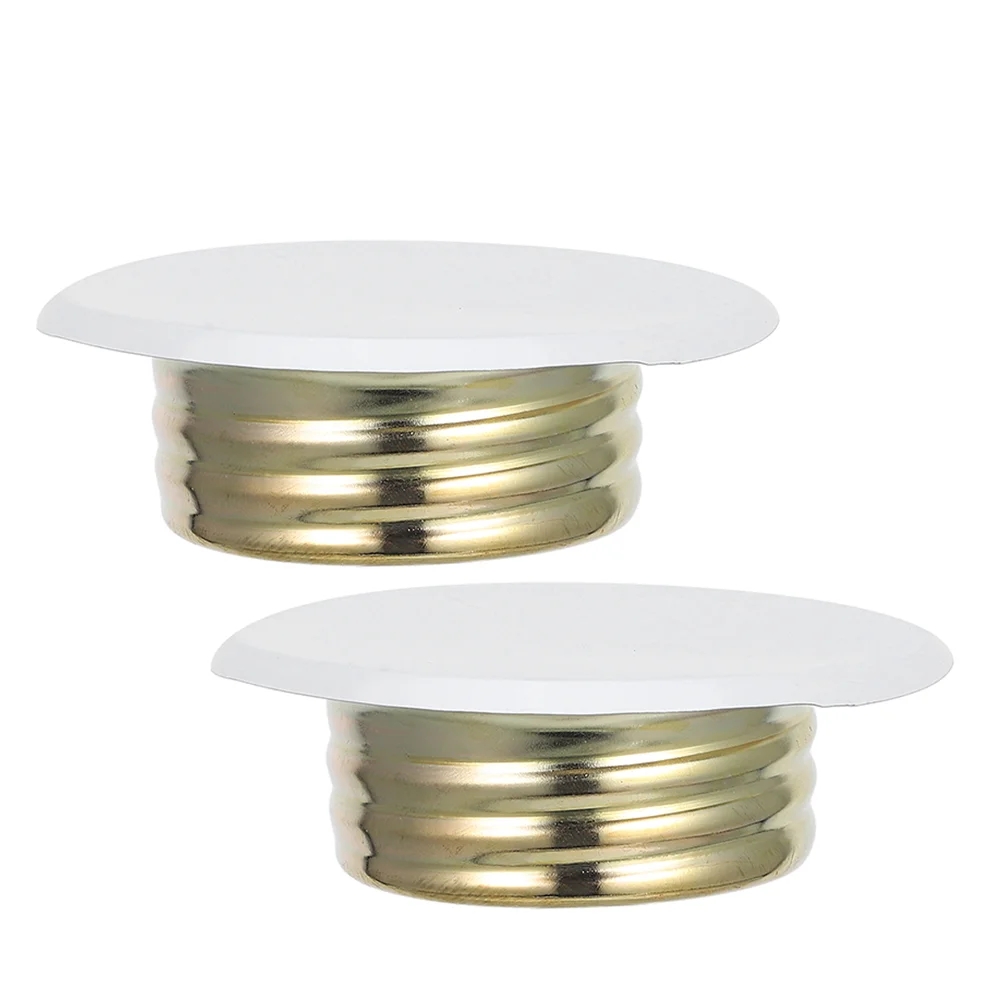 2 Pcs Sprinkler Head Cover Sprinklers Fire Covers White Iron Sprinker Ceiling Plate