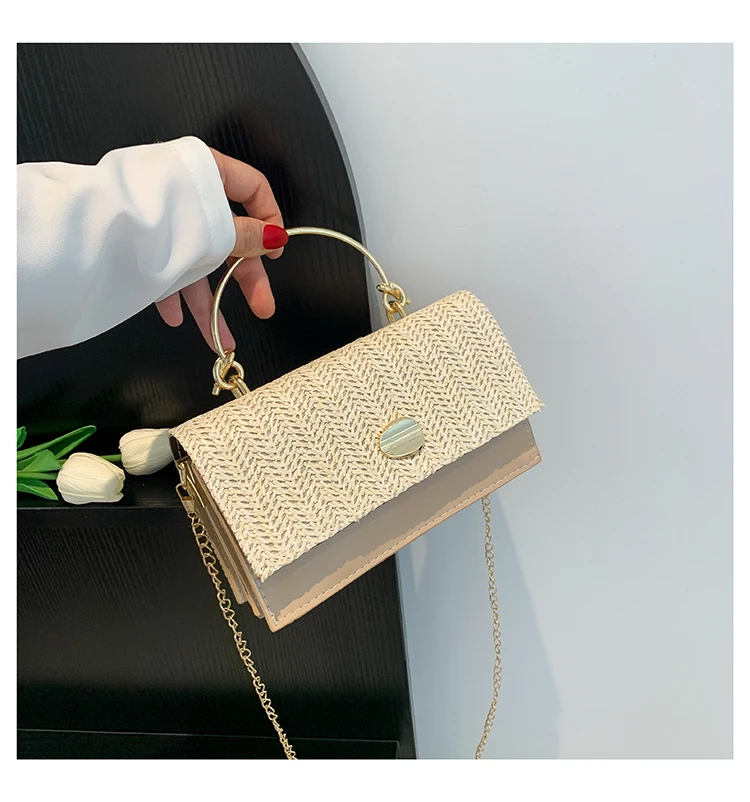 Fashion Pu Hasp Ladies Top-Handle Bags Braid Design 2024 New Brand Shoulder Bags for Women Free Shipping Bolsas Femininas