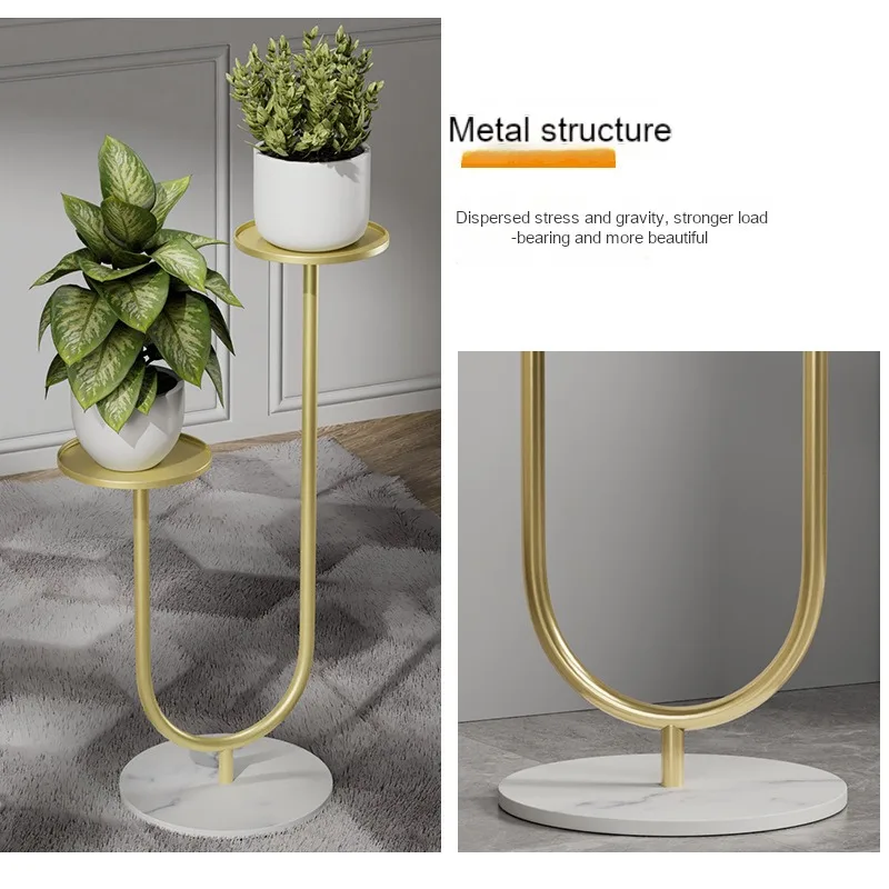 

Multi-layer Flower Holder Iron Flower Pot Stand Balcony Decoration Floor Stand for Flowers Household Modern Minimalist Tables