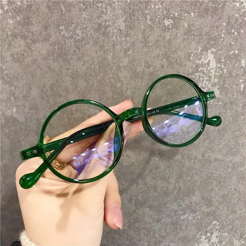 2023 Runde Lesebrille, ultraleicht, kleiner Rahmen, Presbyopie-Brille, blockiert blaues Licht, Hyperopie-Brille, 0,0 – Detail 10