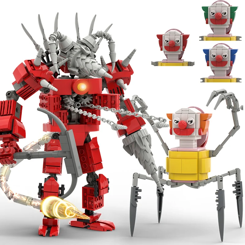 Skibidi Toilet Builing Blocks Toys For Boys Anime Figures Titan Drill Man Tvman Bricks Model Toys Kids Adult Xmas Birthday Gift