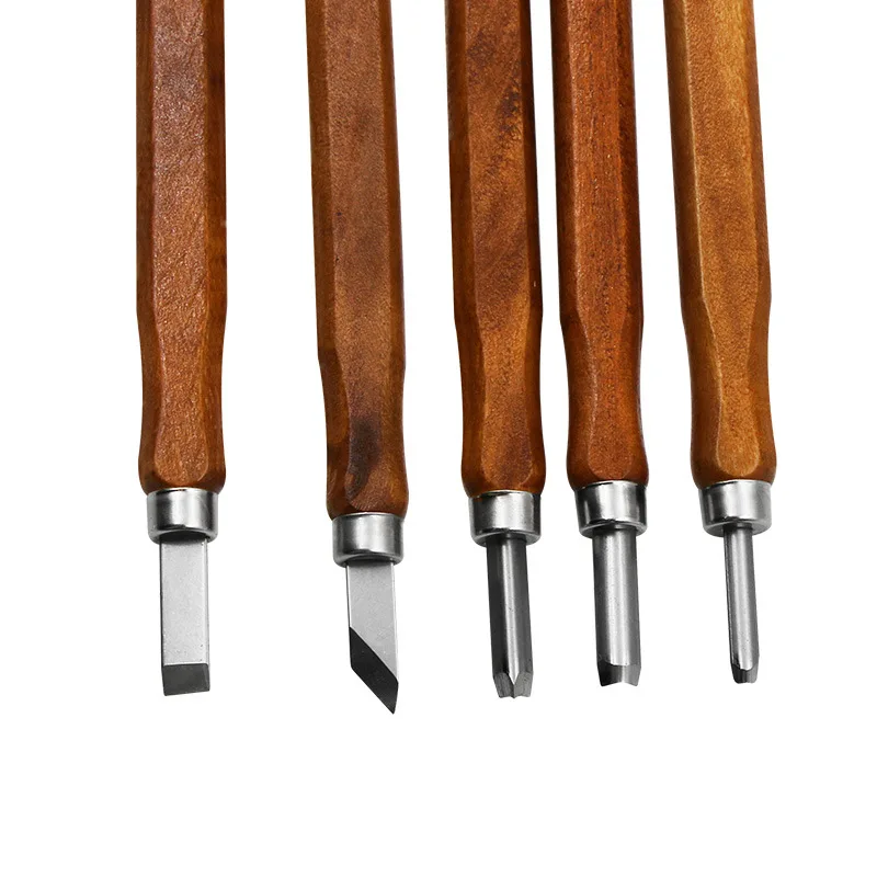 8 Pcs/Set Wood Handle Scalpel Wood Carving Tools Set Cutter Knife Hand Tool Kit for Precision Cutting And Carving