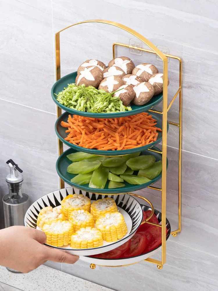 Kitchen Portable Food Shelver Countertop Multi-Layer Dish