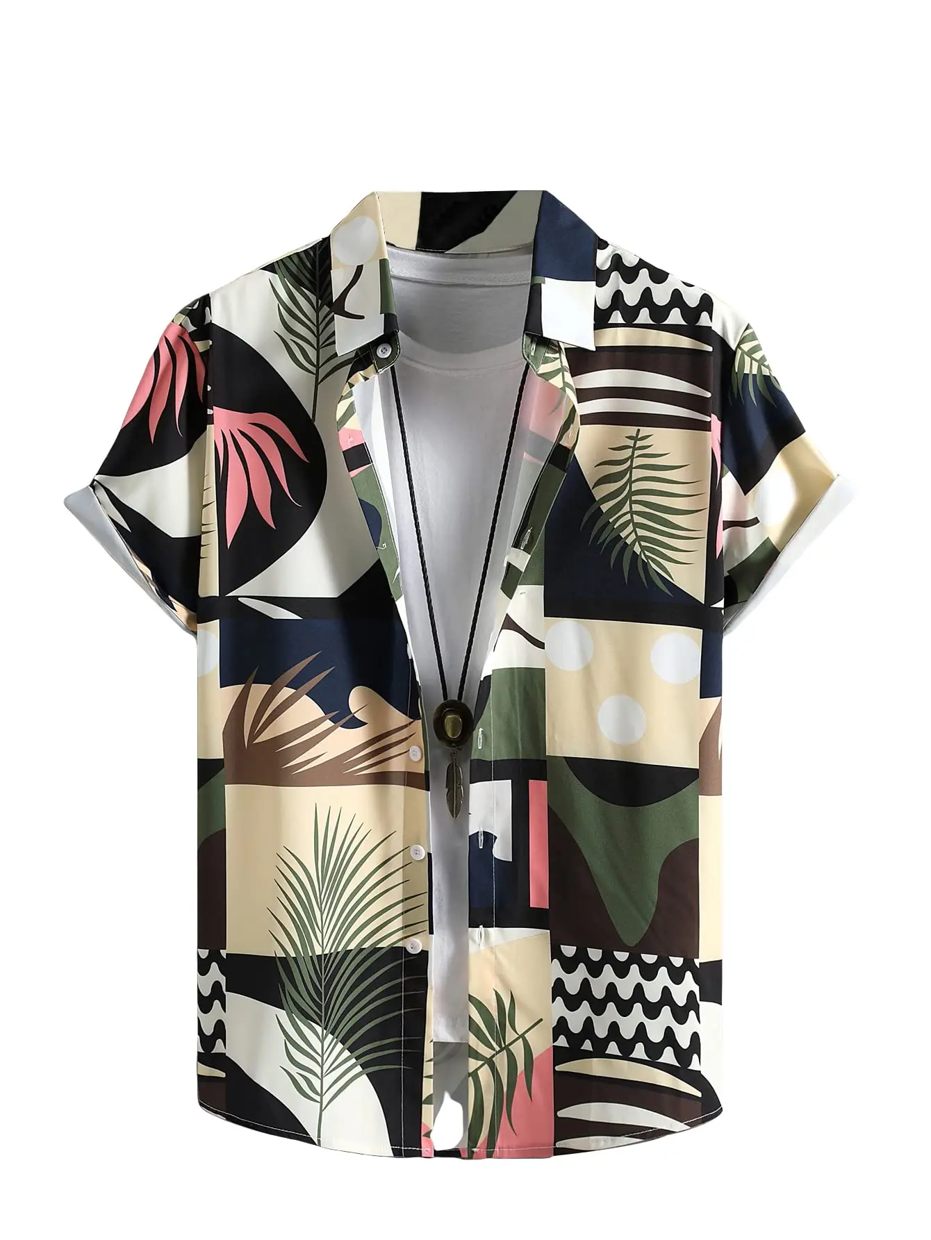 Fashion 3d Printed Summer Hawaiian Shirt Men Women Clothing Loose Beach Short Sleeve  Blouse Men's Vocation Lapel Camisa boy 5