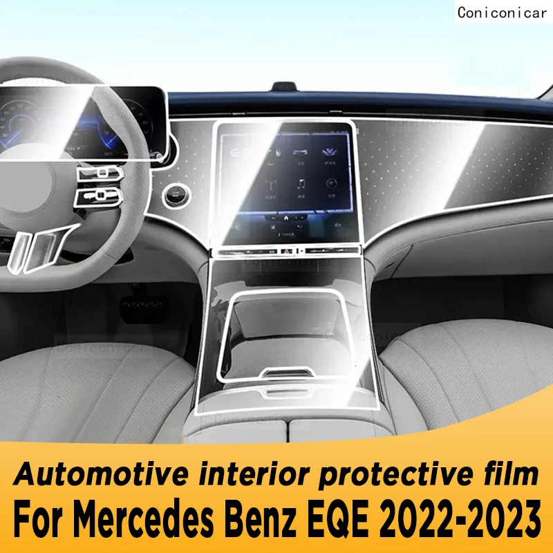 

For Mercedes Benz EQE 2022-2023 Gearbox Panel Navigation Automotive Interior Screen Protective Film TPU Anti-Scratch