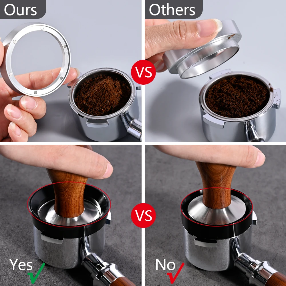 Dosing Funnel 6 Magnets Espresso Coffee Aluminum Dosing Ring 51/54/58/58.5mm Portafilter Barista Tools 51/54/58mm