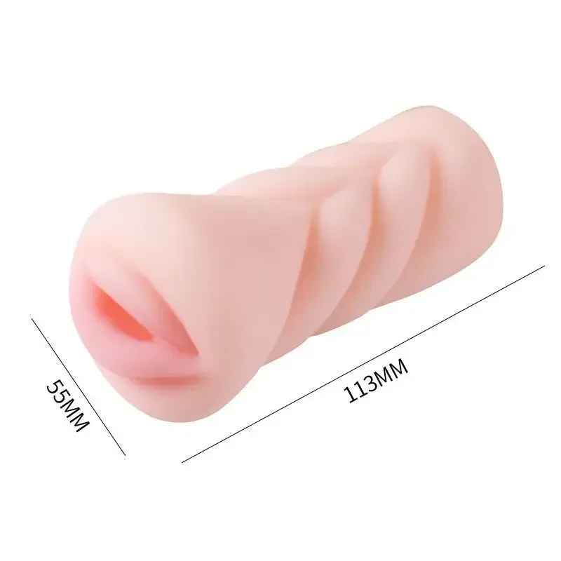 Male Masturbator Men Aircraft Cup Oral Vaginal Anal Masturbation Soft Real Vagina Pocket Pussy Sex Toys for Men Blowjob