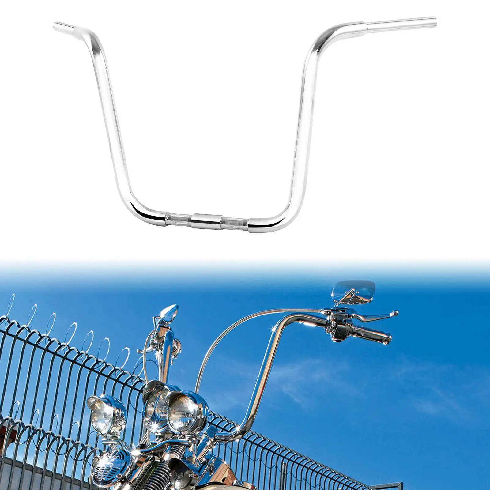 

Руль для Harley Springers, 1,25 дюйма, 16 дюймов, 18 дюймов
