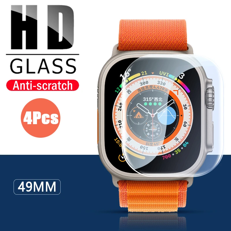 49mm hd vidro temperado para apple watch ultra 49mm protetor de tela para iwatch série 8 ultra iwatch ultra filme acessórios