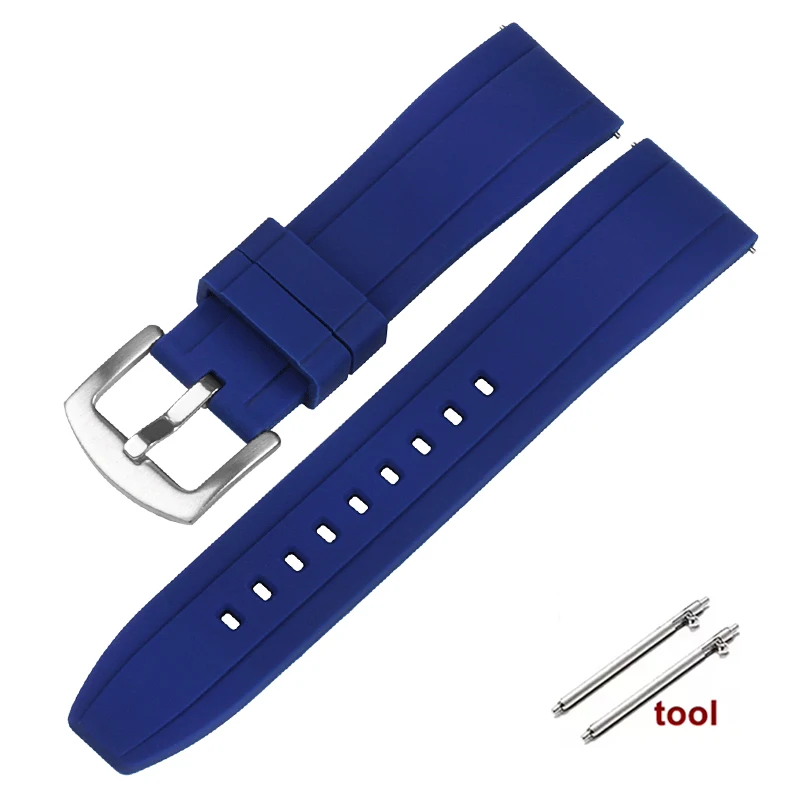 Premium Waterproof Silicone Sport Strap - Quick Release, Multiple Colors