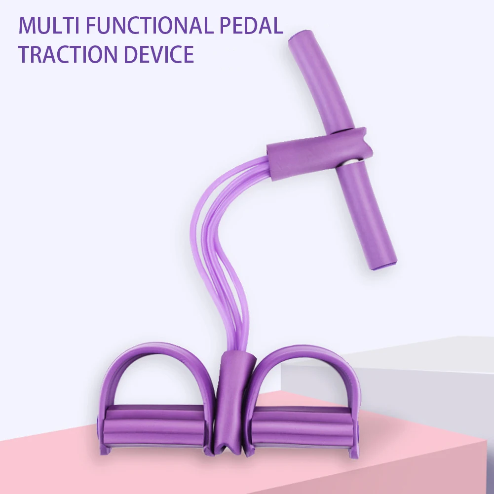 Exercise Pedals Ropes Portable Sit-up Bodybuilding Expander for Abdomen Waist Arm Training Anti Slip Versatile Fitness Equipment