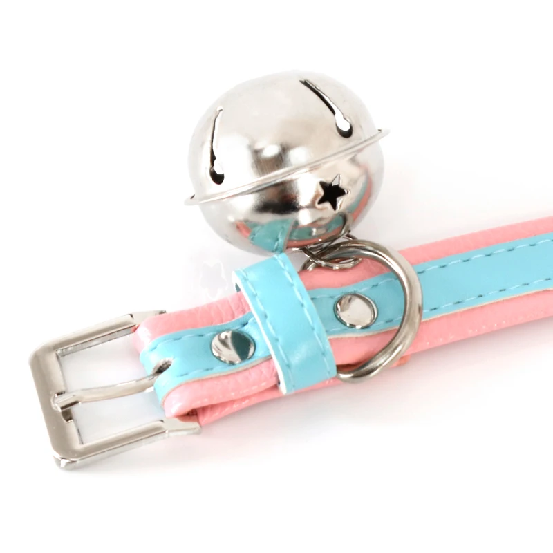 HZY6Lolita Accessories Bell Necklet Neckband Hand Holding Rope Dog Leash CollarsmClavicle Chain Necklace Collar