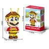 Anime Mario Building Blocks Figures Luigi Yoshi Cartoon Small Particles Assembled Block Model Dolls Toys Children Gifts 4
