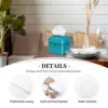 Custom Glasses With Eye Test Chart Facial Tissue Box Cover Square Optician Optometrist PU Leather Tissue Box Holder for Car Home 3