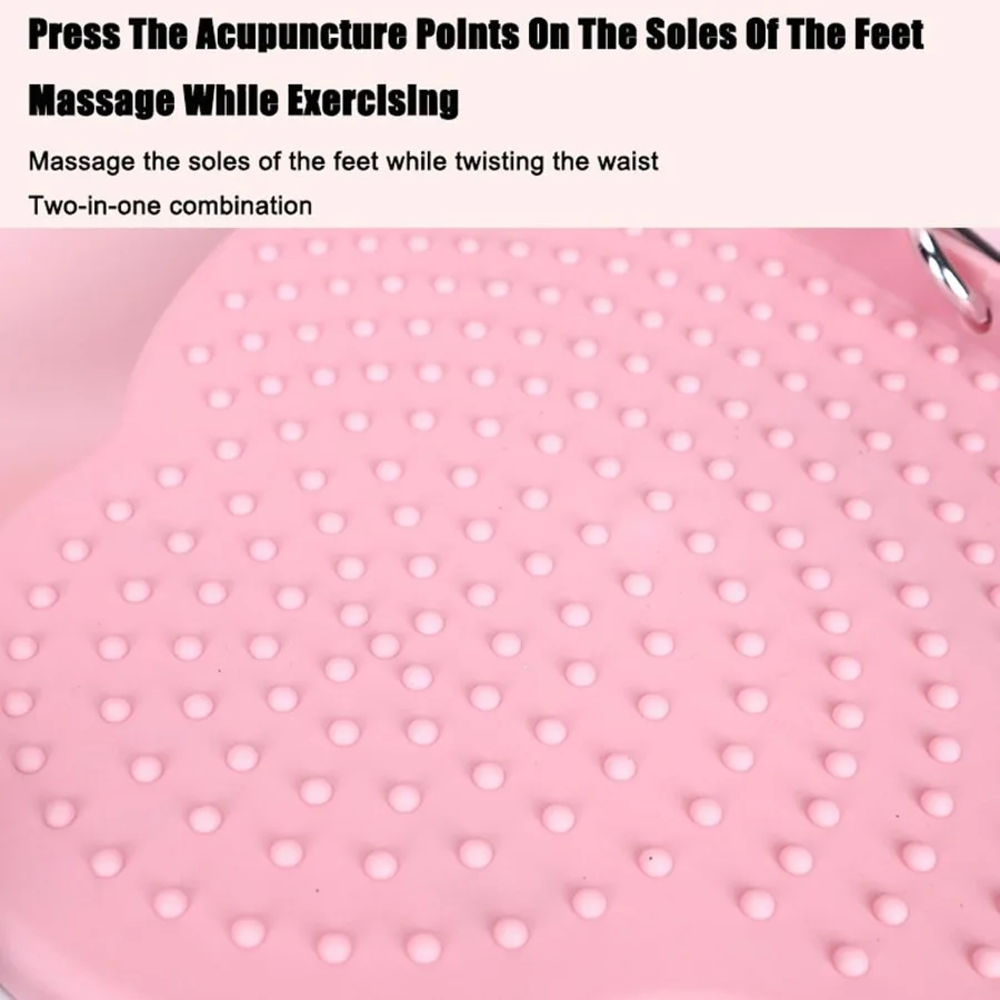 Waist Twisting Machine with Drawstring and Foot Massage, Waist Sculptor Machine Twister, Body Shaping Fitness Turntable for Wome