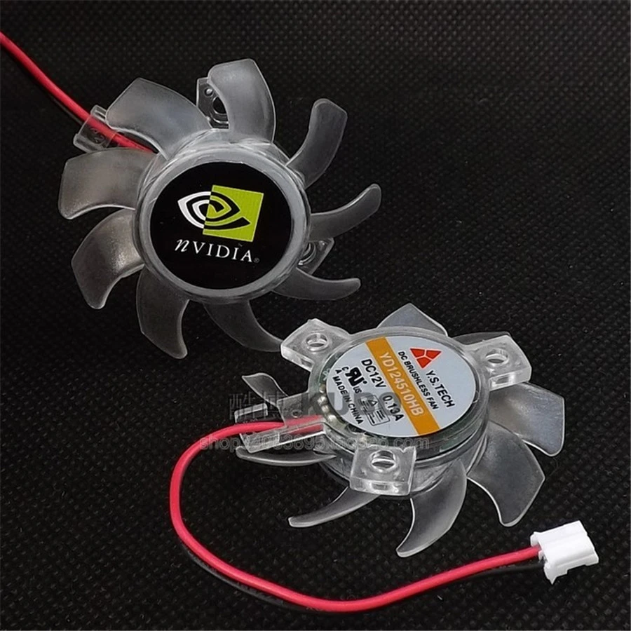 The Original  Y.S.TECH YD124510HB 46MM Diameter 26MM Pitch 12V 0.13A For  GT430 GT520 610 620 Fan Blade