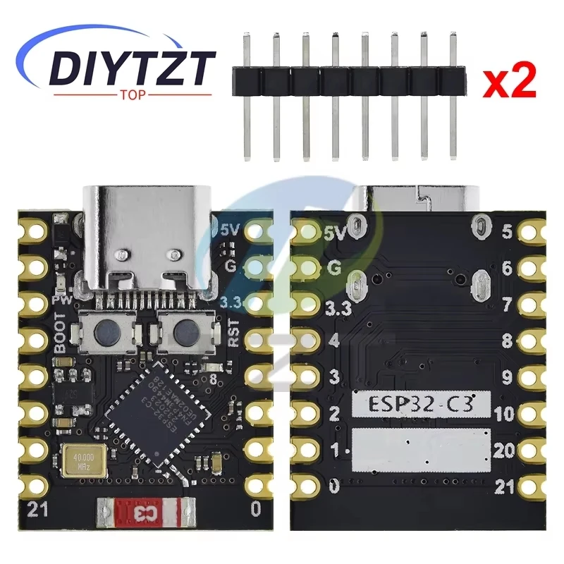 รูปสินค้า บอร์ดพัฒนา ESP32-C3 WiFi Bluetooth สำหรับโปรเจกต์ IoT