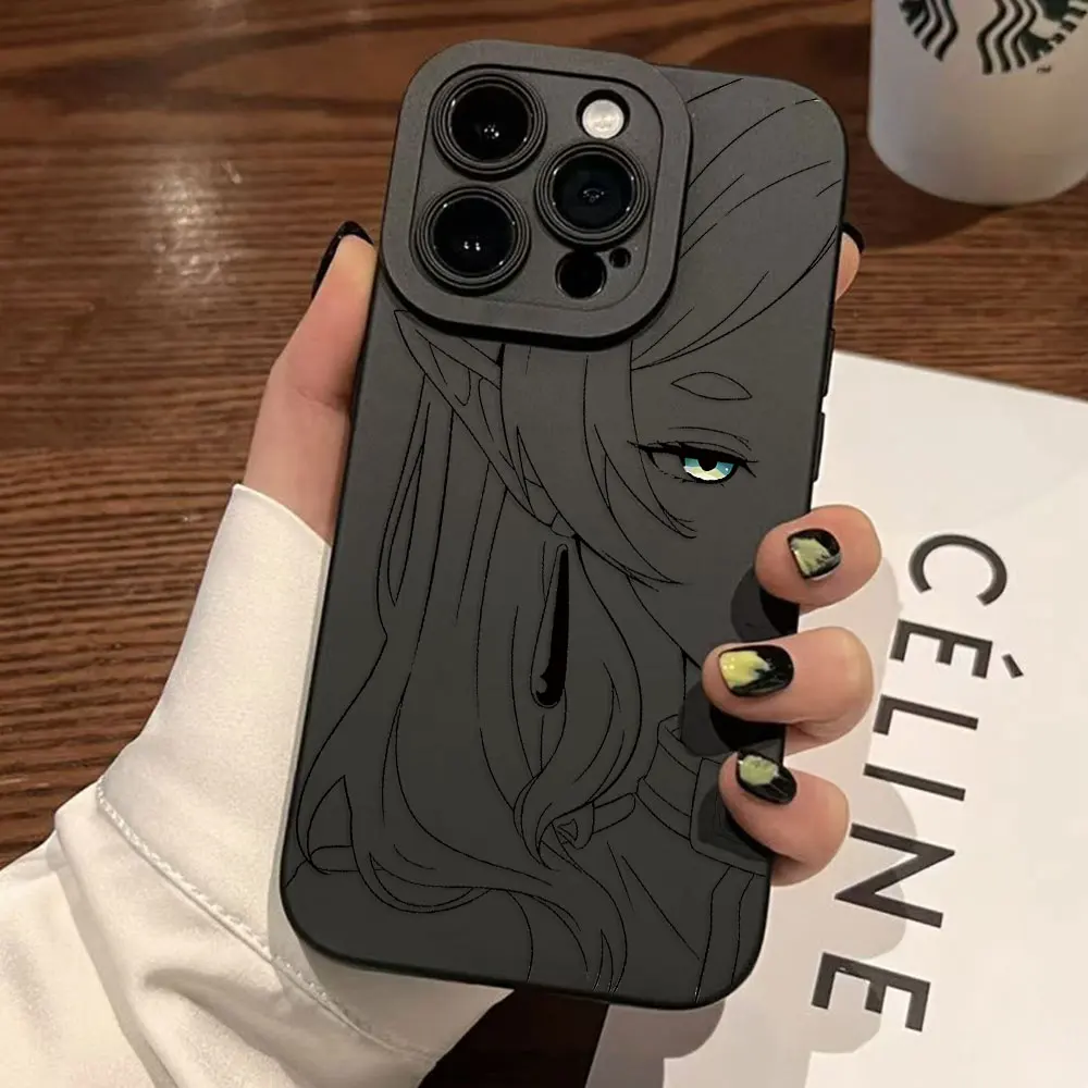 Hot Japan Anime Comics Frieren Silicone Phone Case Cover