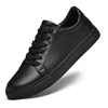 Plus Big Size 49 50 Pure White Shoes Mens Leather Sneakers Leather Casual Flat Skateboarding Shoes Hot Sale 3
