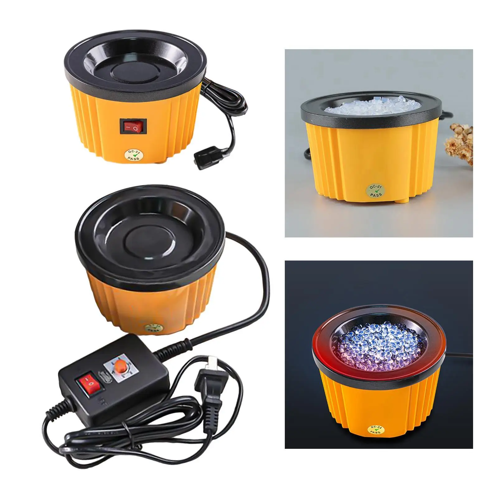 전기 핫 글루 포트 100W - 노란색의 전문 공예 동반자