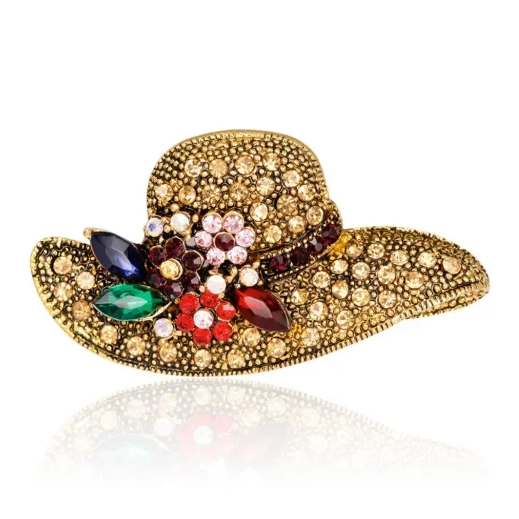 

Exquisite new alloy corsage Crystal from Swarovskis Hat Brooch Wild Clothes Accessories Brooch Fashion Jewelry