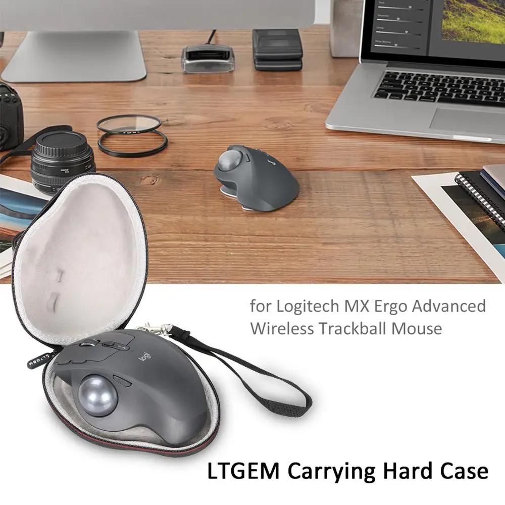 Ltgem Eva Duro Viaggi Trasporta La Cassa Per Logitech Mx Ergo Avanzata Del Mouse Trackball Senza Fili