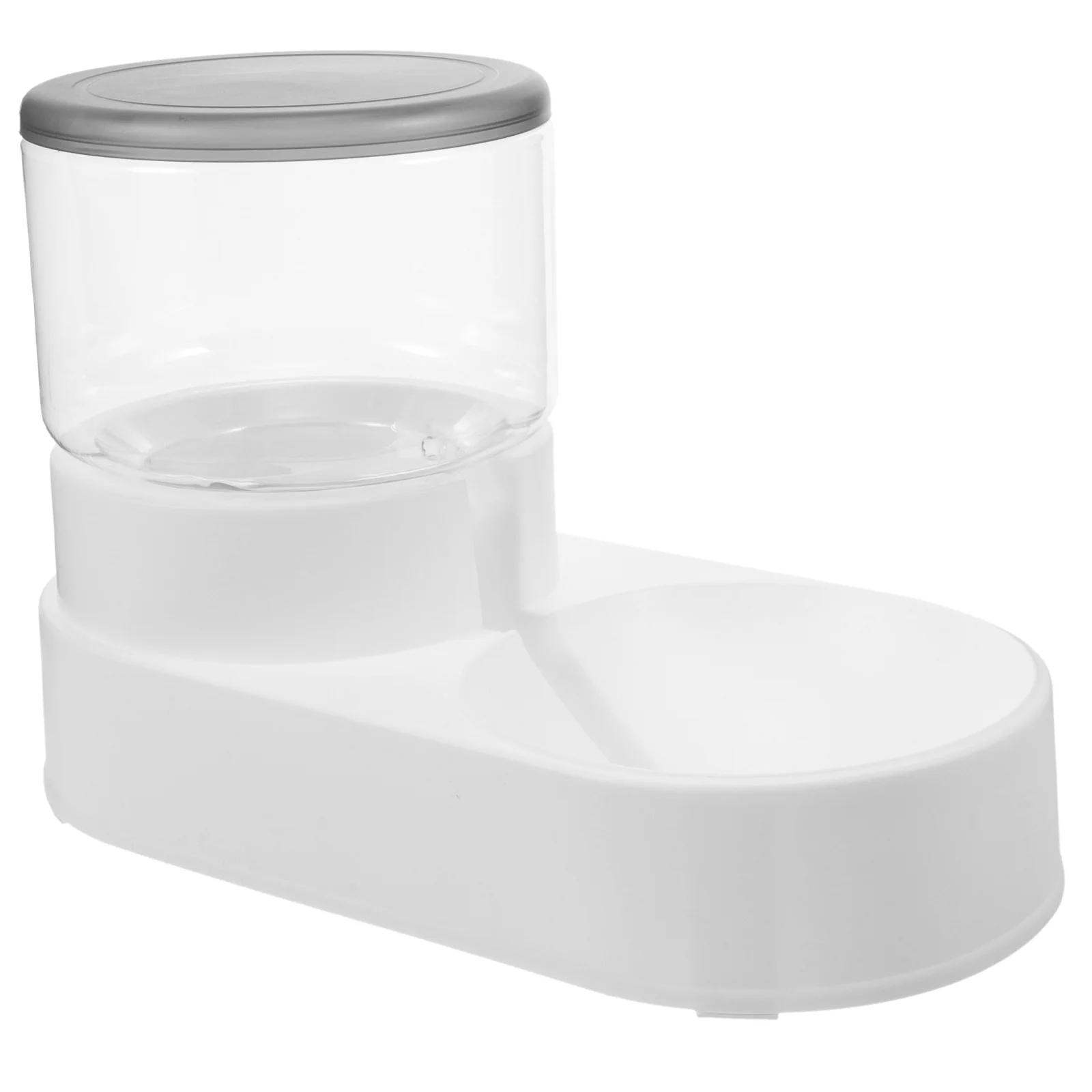 

Pet Water Fountain Feeder Bowl Self Filling Dog for Cats Dispenser Food Plastic Dish