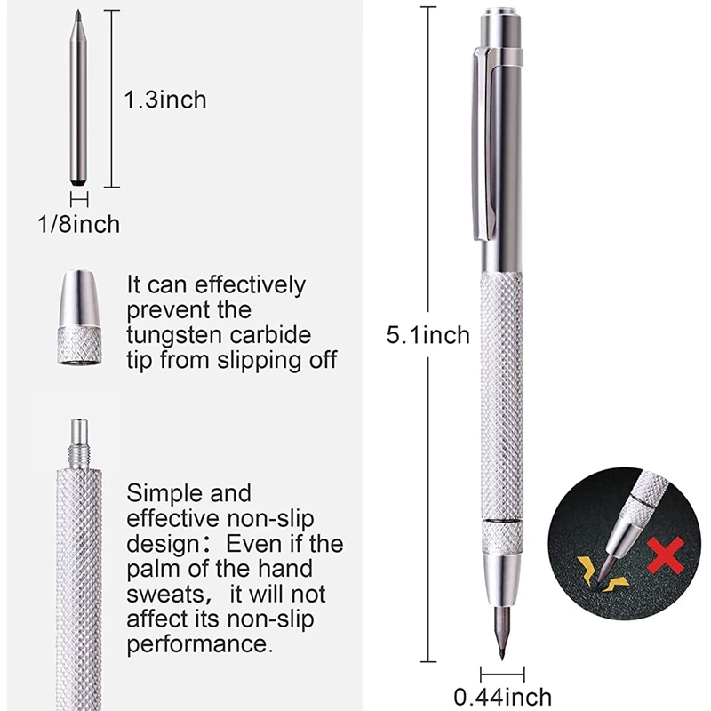 woodworking boring machine 2 Sets Tungsten Carbide Scribers with Magnet, 2Pcs Engraving Pens with 2Pcs Replacement Marking Tips,for Glass Ceramics cnc wood router