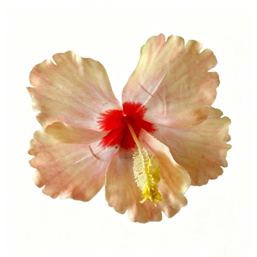 Bohemian Style Hibiscus Flower Hair Clip - Gentle Hold Hair Accessory