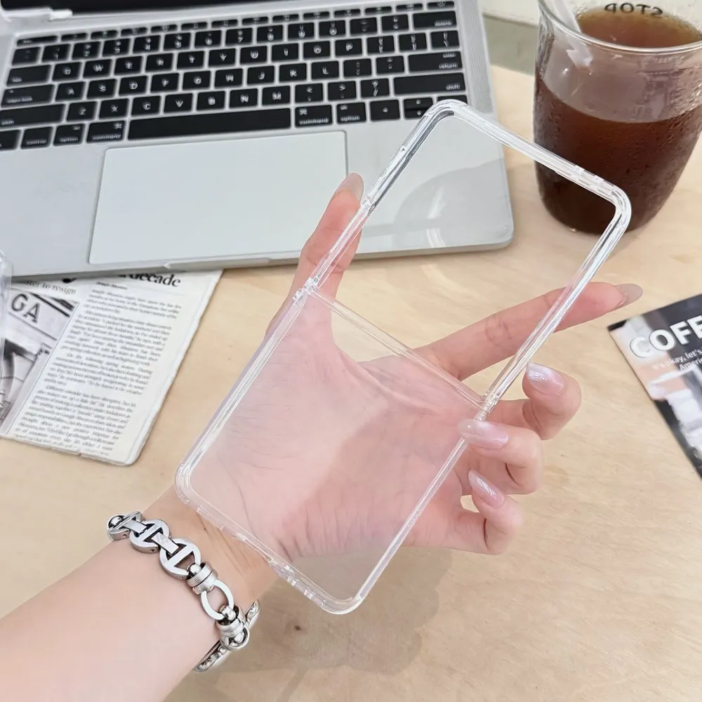 Soft Silicone Transparent Shockproof Phone Case - Folding Protection Back Cover Accessories