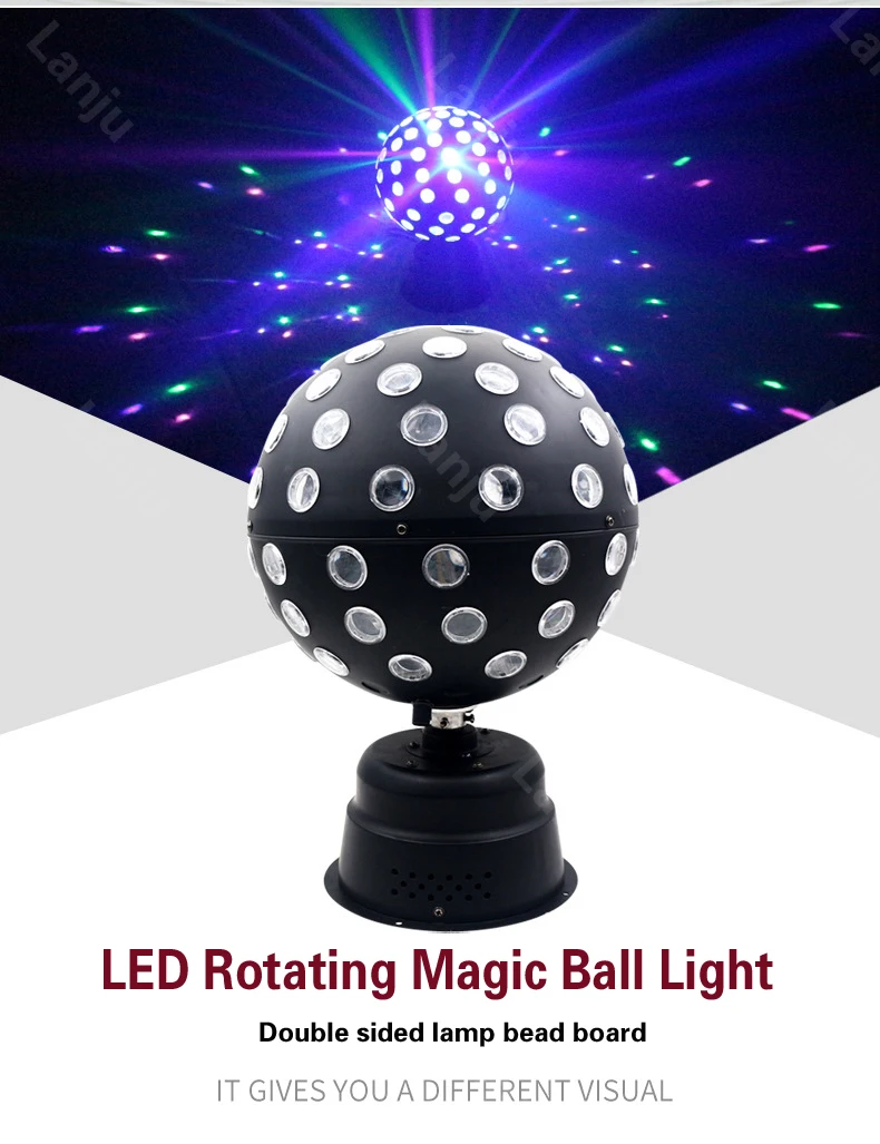 

LED Rotating Magic Ball Laser Light Colorful Home Christmas Pattern Projection Lights KTV DJ Disco Party Flash Stage Lighting