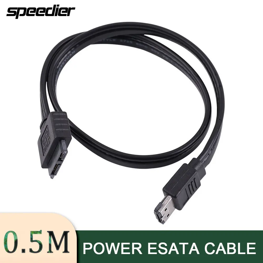 

50cm Slimline Sata 7+6 13Pin Optical Drive To Power ESATA USB 2-in-1 Data Cable Supports 12V 5V Voltage 0.5m