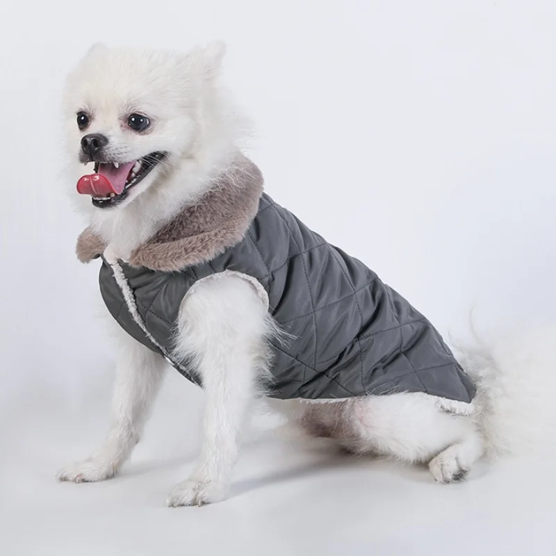 Winter Dog Padded Jackets Fashion Dog Clothes Warm Soft Puppy Down Coat Thickened Cat Jacket Coat Pet Costumes Chihuahua Clothes