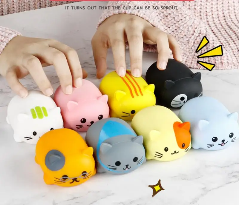 Japanese Style Creative Cat Chorus Decompression Music Toy Children Girls Birthday Gift Mini Portable Musical Instrument