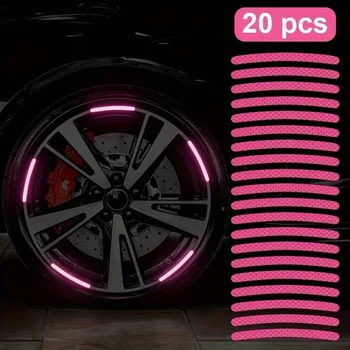 Reflective Wheel Hub Stickers 1