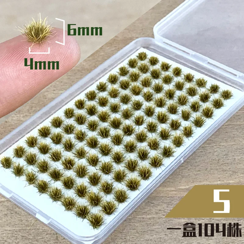 Modelo de hierba de flores en miniatura, materiales de plantas ABS para bricolaje, ferrocarril HO, construcción, jardín, mesa de arena, Kits de Diorama de paisaje