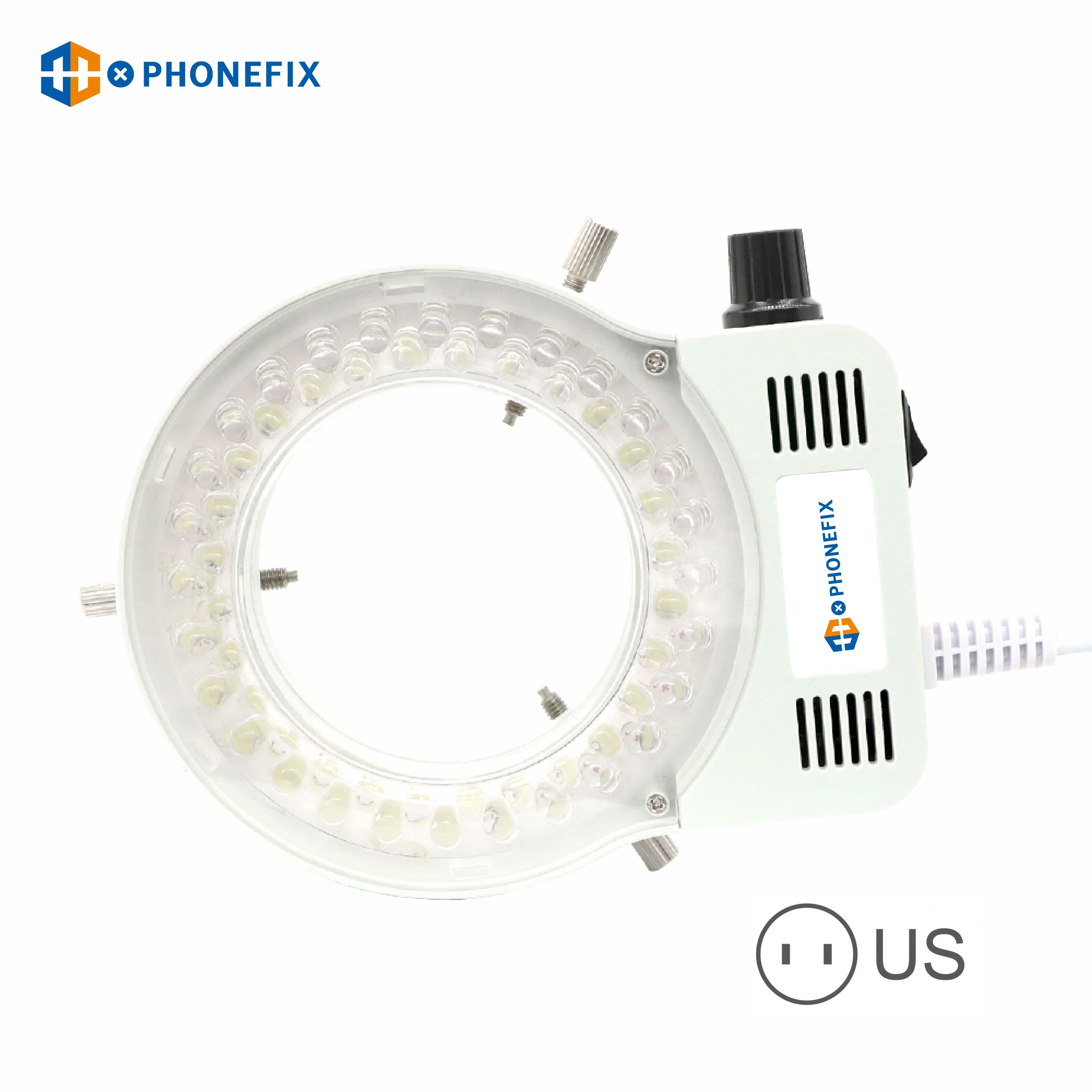 USB Adjustable 56 LED Beads Ring Light Microscope LED Lamp For Stereo Trinocular Microscope Lens Lighting PCB Soldering Repair microscope lamp