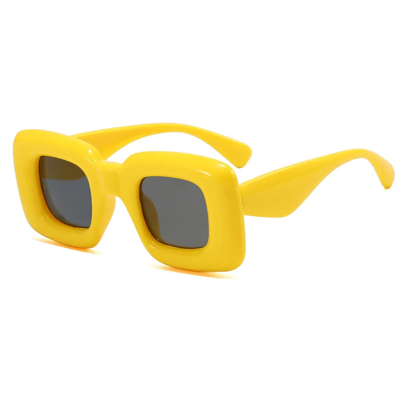 

New Retro Square Frame Sunglasses Candy Color Personality Sweet Cool Glasses