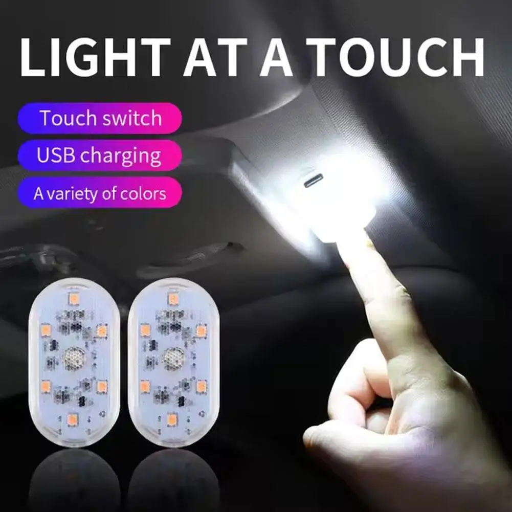 Mini Car Wardrobe Storage LED Light Rechargeable LED - Image 2