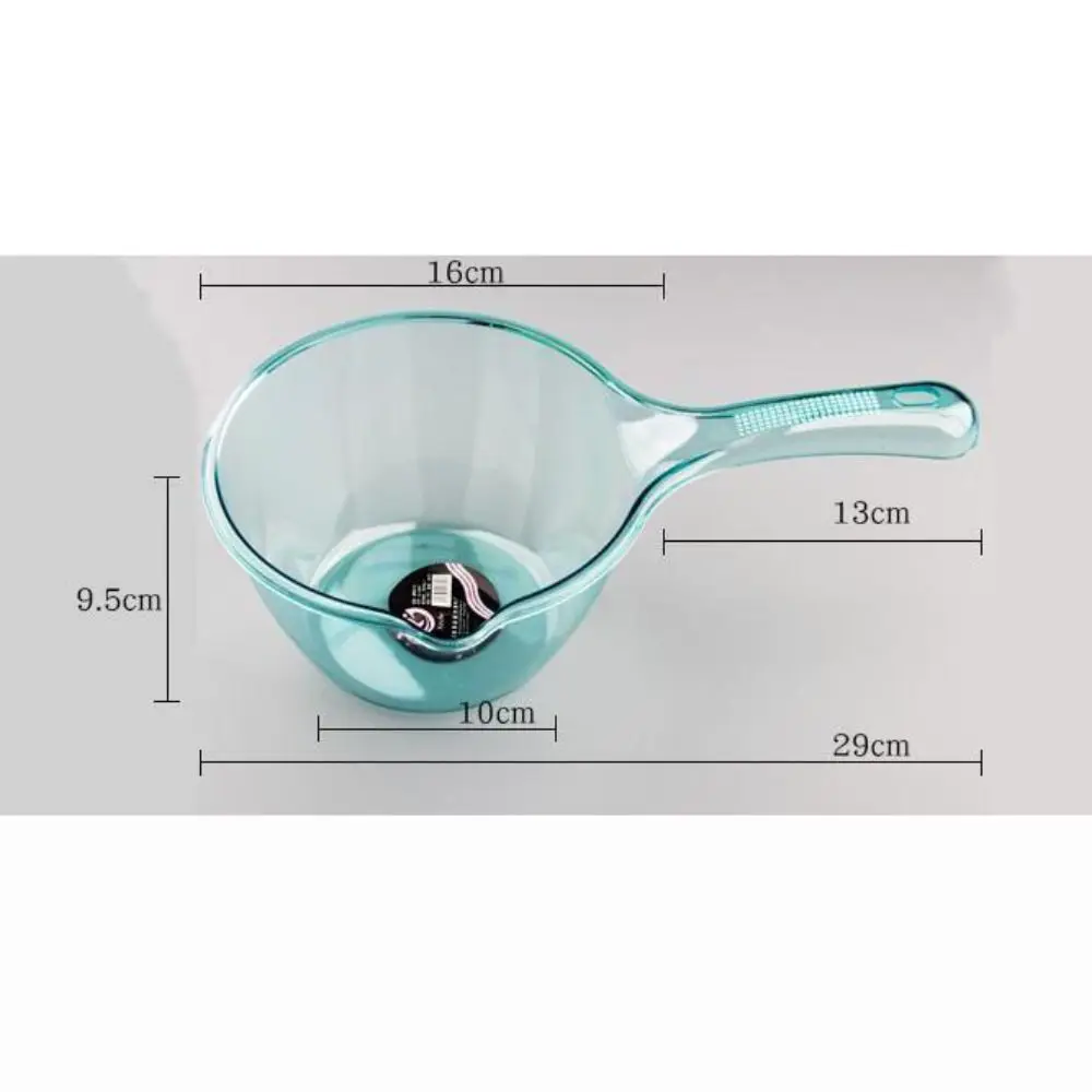 Transparent Water Ladle Big Water Dipper Thickened Anti-fall Bath Spoon Large Capacity Long Handle Shampooing Scoop