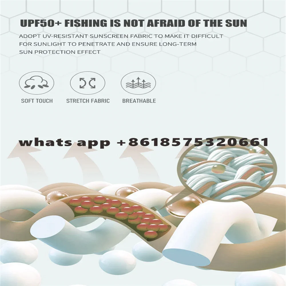 Description Picture 3 of itemBill Fish Gear Mens Long Sleeve Fishing Hoodie Shirts Fishing Performance Apparel Camisa De Pesca Fishing Sun Protection Jerseys