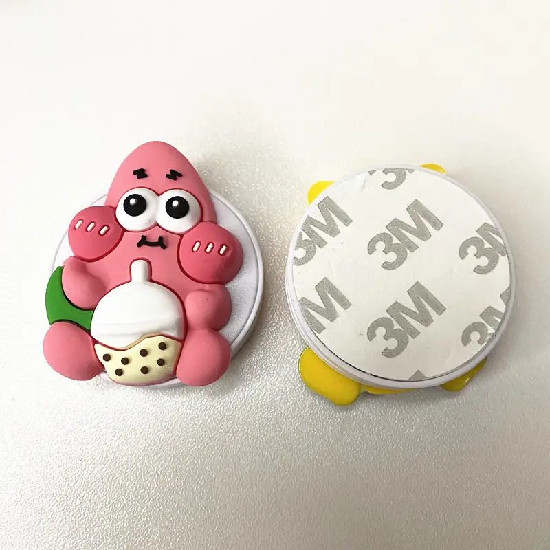 Potdemiel Cartoon SpongeBob Phone Holder Universal 3M Self-adhesive Scalable Folding Bracket Stretch Grip Phone Finger Stand - Image 6