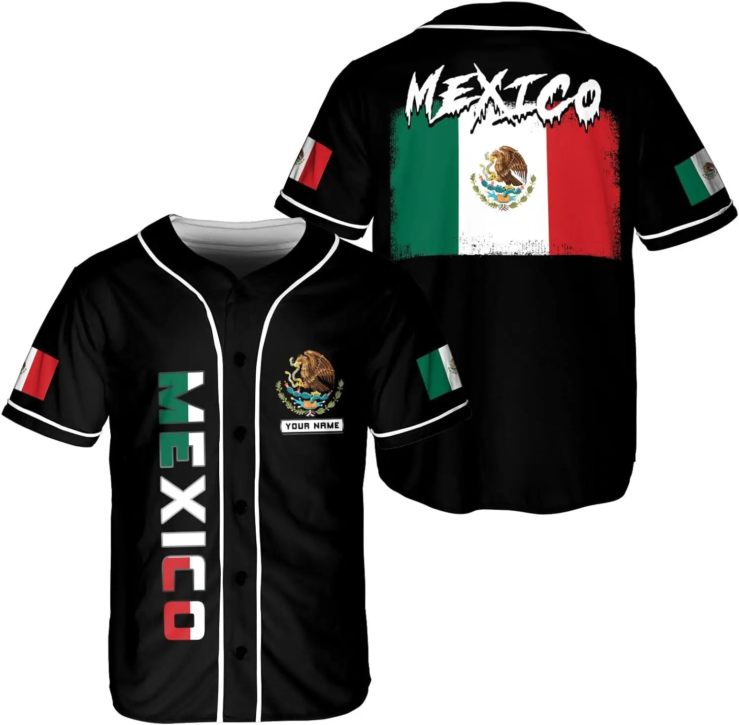 

Бейсбольная Футболка с изображением флага Мексики, мужская и женская футболка с коротким рукавом, Мужская Уличная одежда, спортивная футболка с коротким рукавом