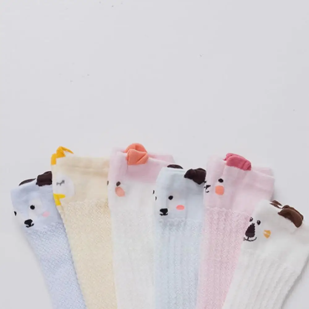 

Summer Thin Mesh Baby Girls Socks Cute Cartoon Breathable Anti-mosquito Socks Cotton Long Tube Baby Knee High Mesh Socks 1-3Y