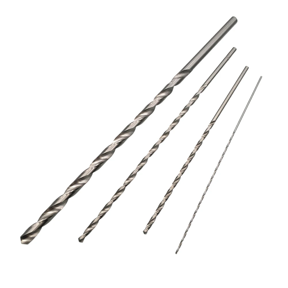 

6PCS 300mm Extra Long HSS Drill Bits 6-12mm Diameter Drill For Soft Metal Wood Plastic Aluminum Drilling Tools Accessories