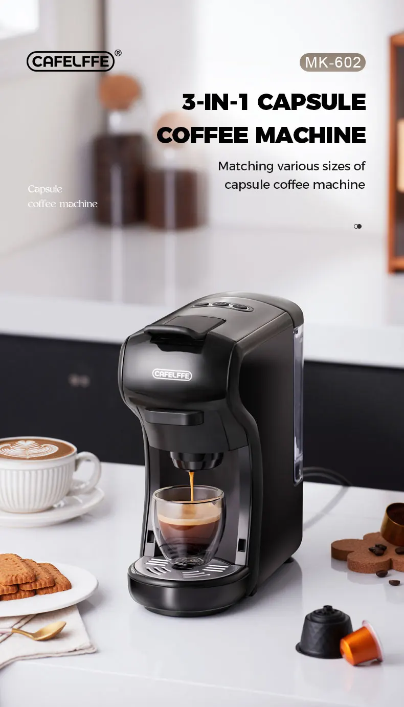 CAFELFFE 4イン1多機能カプセルコーヒーマシン ドリップコーヒー