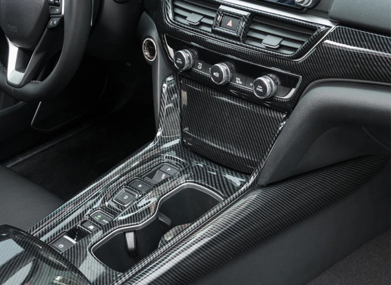 

Suitable For Honda Ten and a Half Accords 2018 2019 2020 2021 2022 Carbon Fiber Pattern Interior Decoration Stickers