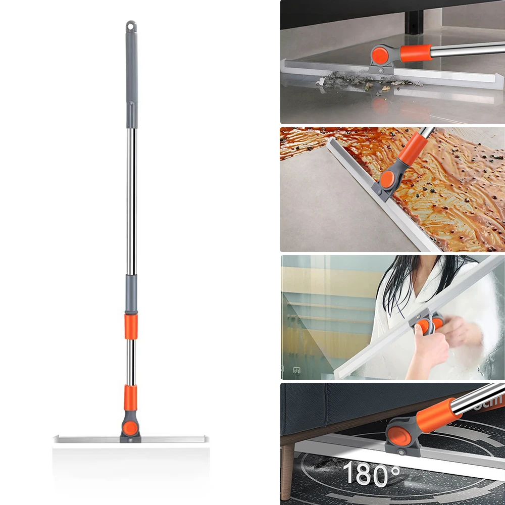 Toilet bathroom floor mop 2-in-1 water sweeping household toilet bathroom water sweeping broom sweeping wiper